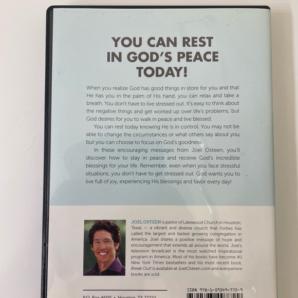 Joel Osteen Blessed Not Stressed Living In God’s Favor Everyday - 3 Disc DVD/CD - Picture 3 of 3